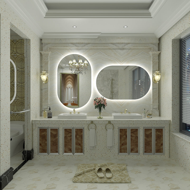 Aevar UL Certified LED Anti-Fog Tempered Glass Bathroom/Vanity Mirror with 3-Year Warranty, 32" x 20"