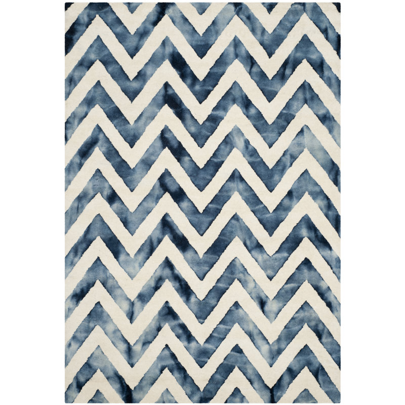 Danny Hand Tufted Wool Chevron Rug, Rectangle 6' x 9'