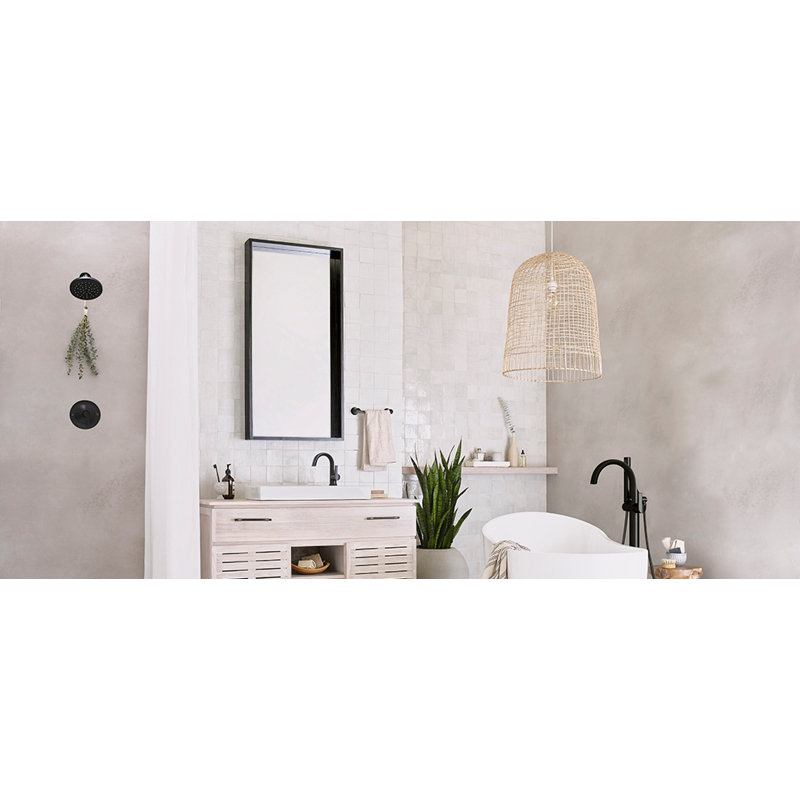 Doux Single Hole Bathroom Faucet with Drain Assembly, Brushed Nickel