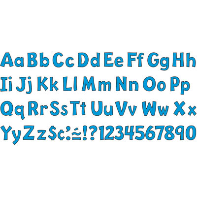 Pin-up Ready Letters 4" Pre-punched