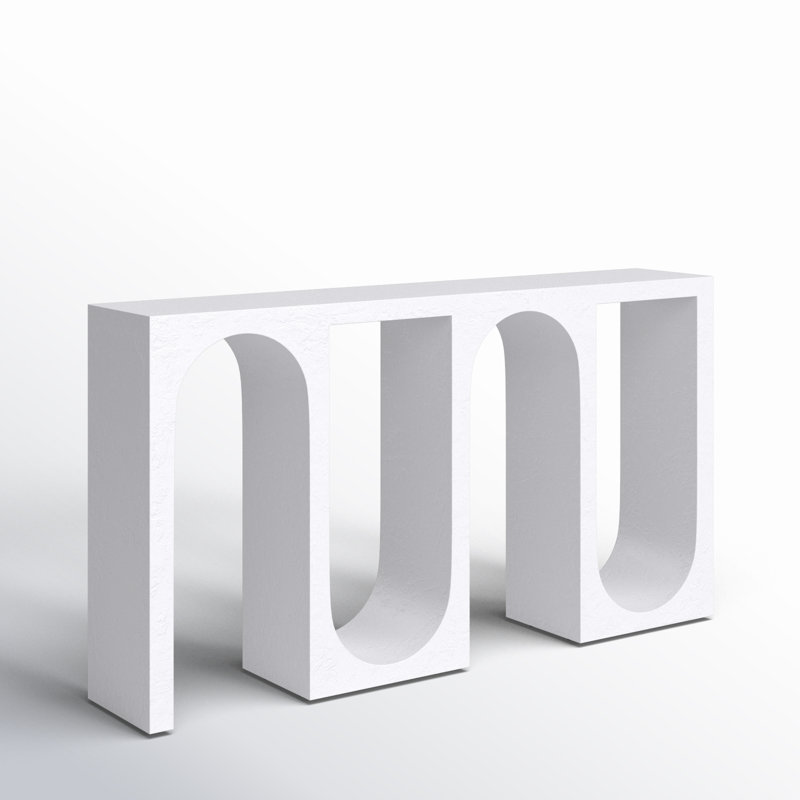 Canning Cement Textured Console Table