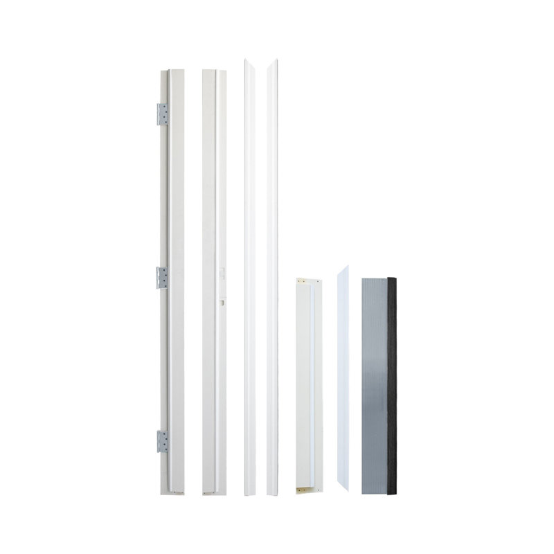 Cadre de porte d'entrée en fibre de verre 36 po x 80 po avec ouverture à droite en PVC blanc pour l'extérieur