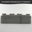 Chumenti Fabric Upholstered Boneless Curved L-Shape Sofa-111469240-111469239