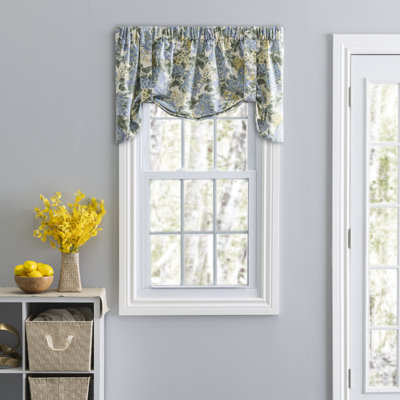 Levant Cotton Floral Tie-Up Window Valance