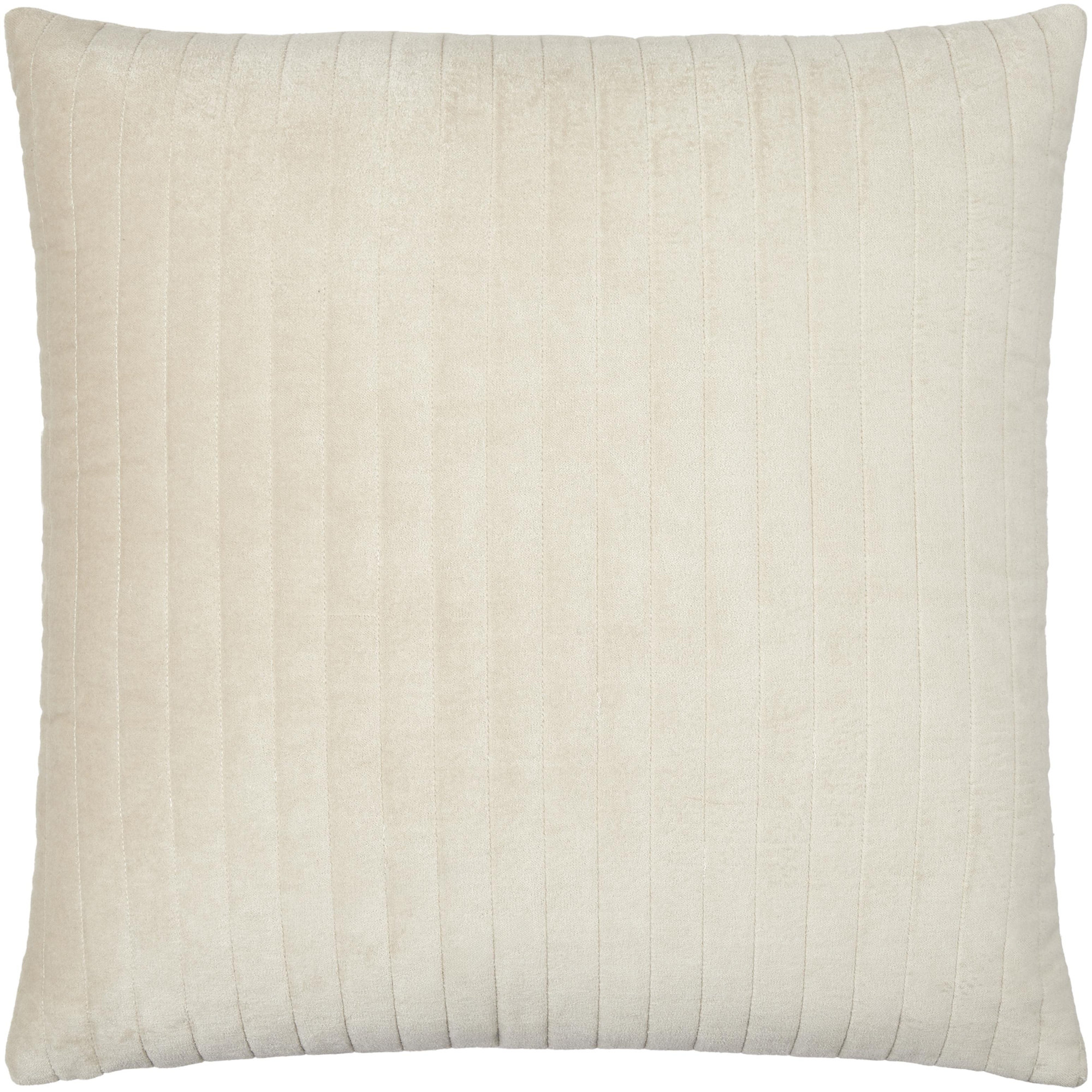Beirne Throw Pillow, Down, 18" x 18", Oatmeal