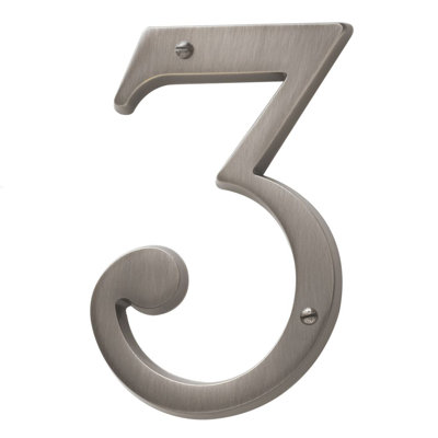 4.75" H Brass House Number