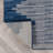 Geometric Navy/Blue Indoor/Outdoor High-Low Area Rug-515871118