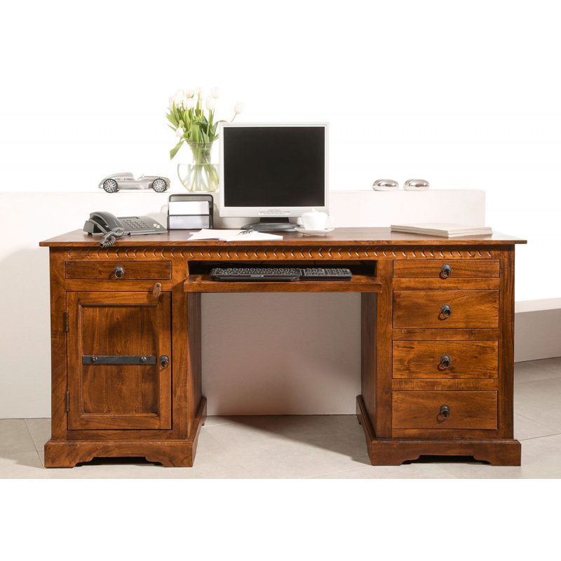 Oxford Solid Wood Secretary Desk