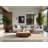 Soft Plush Cadwall Open Eye Of Awareness Minimalist Area Rug in Beige – Beige Binding-309243252