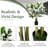 47'' Faux Palm Plant in Pot