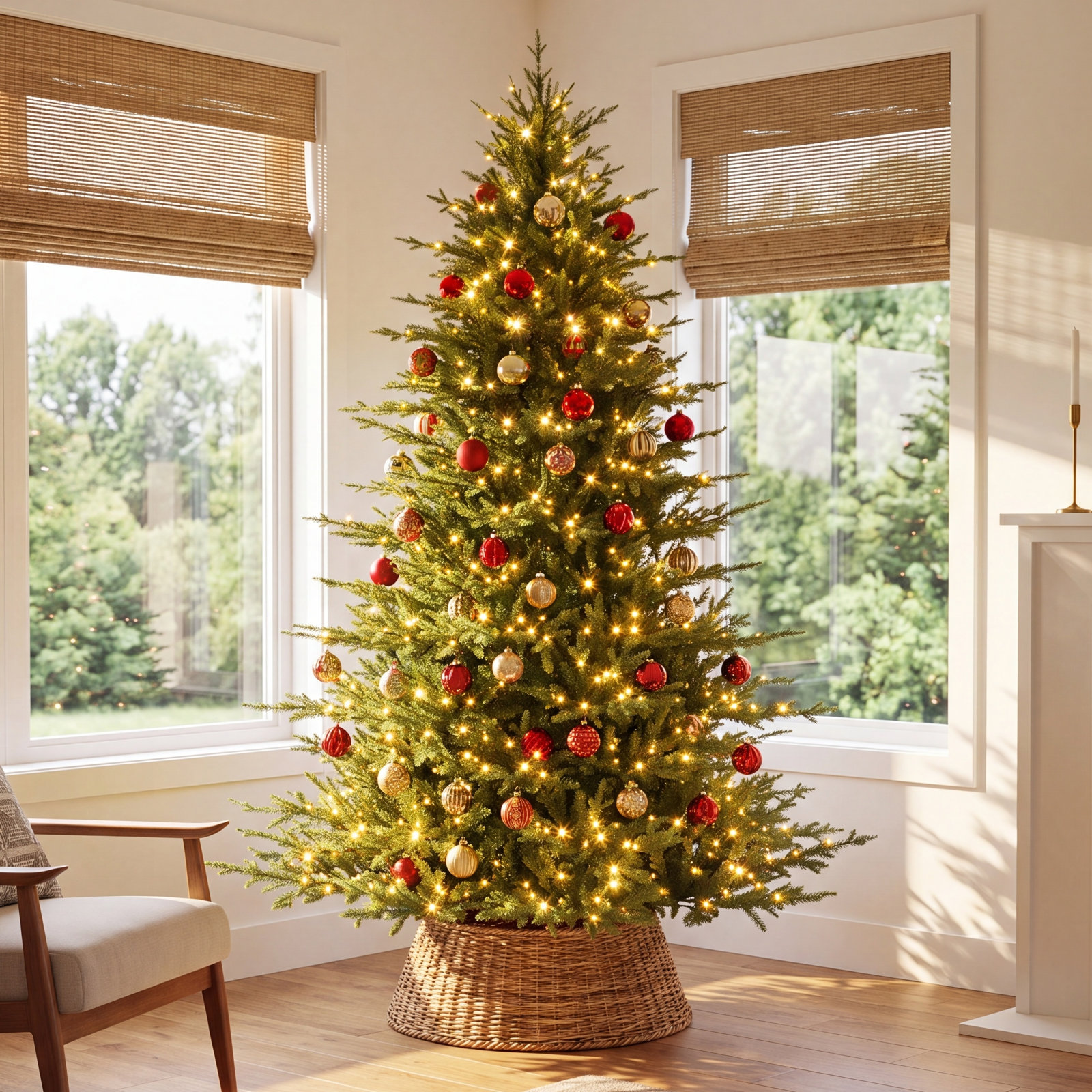 7.5' Pre-Lit Fir Christmas Tree