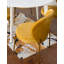 Ensemble de salle à manger contemporain 3 pièces, table de salle à manger ronde blanche avec 2 chaises-269793315