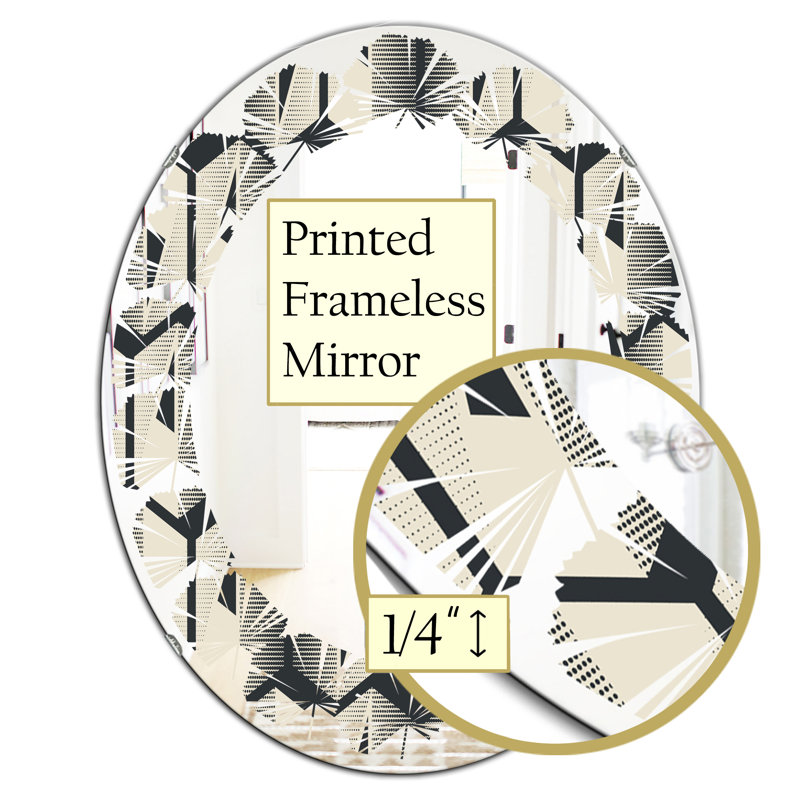 Miroir de salle de bain Leaves, H 31,5 po x l 23,7 po