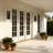 Taper LED Wall Sconce with Curved Ribbed Design, 3-CCT Selectable, Dimmable, Dark Sky Friendly, Wet Rated, ADA Compliant-963191161