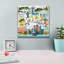 Toile épique Graffiti «Global Travel 5» par Farida Zaman, 12 po x 12 po-114790821