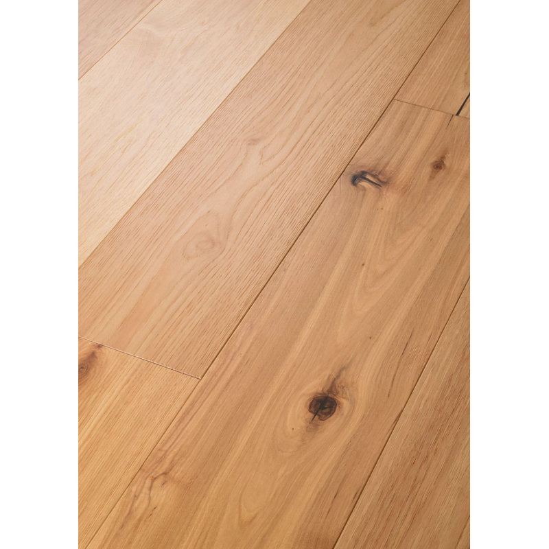 Plancher de bois franc d'ingénierie Hickory 7 1/2 po x l 14 mm Adriatica Hickory, Blanc