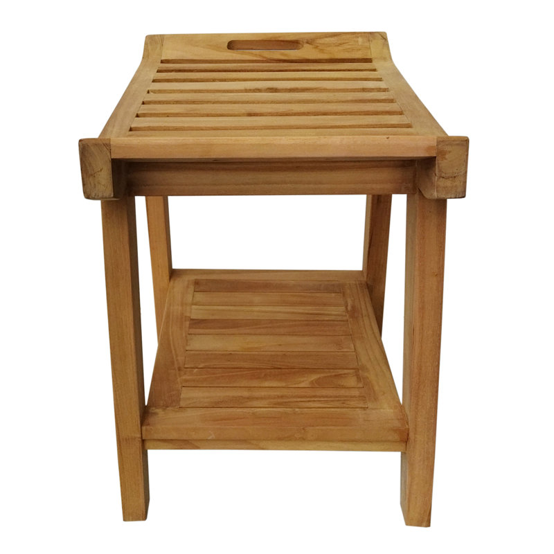 Banc de douche en teck Charlie-Craig