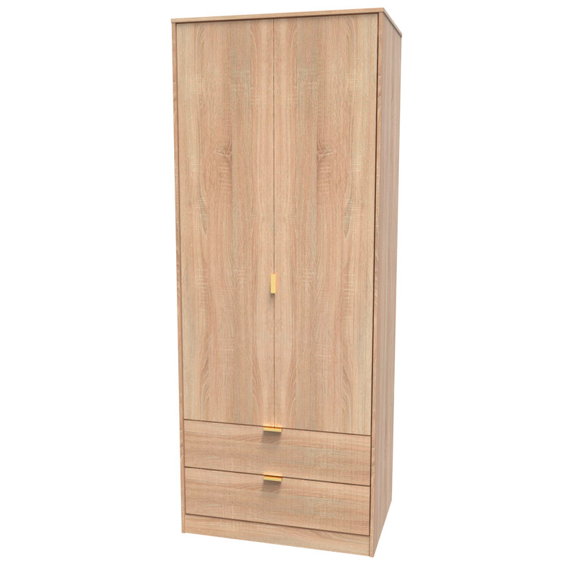 Sture Manufactured Wood Wardrobe, Bardolino Oak