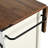 53.7" Farmhouse Kitchen Island With Power Outlet, Sliding Barn Door, Drop Leaf & Rolling Wheels