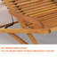 Chaise longue simple inclinable Ashja