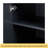 Tall And Wide Storage Cabinet With Doors For Bathroom/Office, Three Drawers, Black-3106403