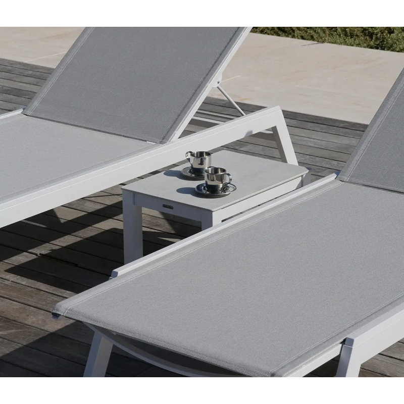 Equinox Outdoor Coffee Table, Arctic White, White