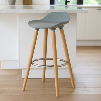 Jaelynn Bar Stool with Stainless Steel Frame