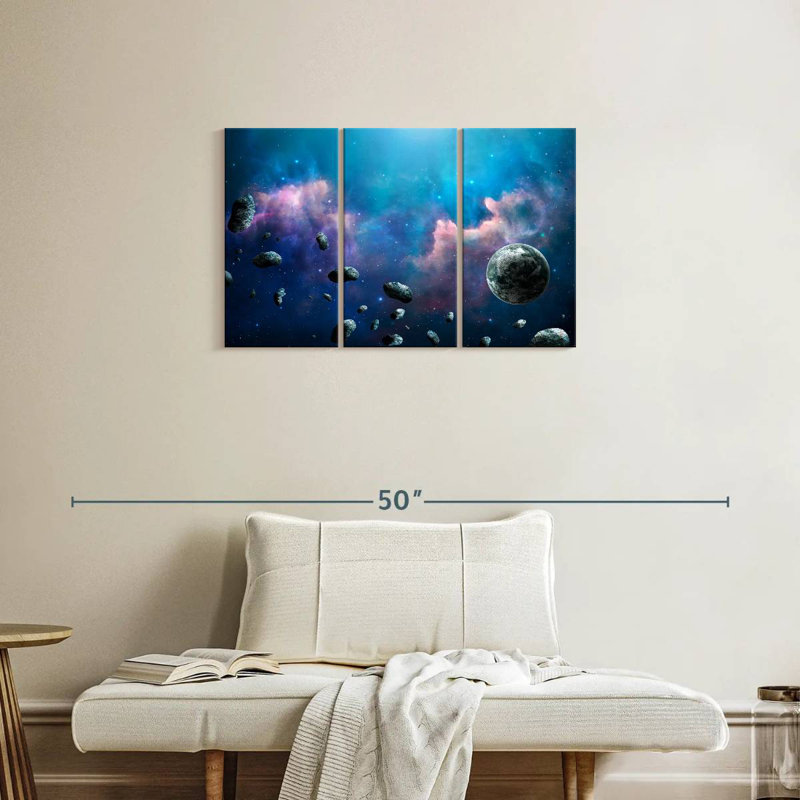 Oberle Floating Asteroids, 20" H x 33" W