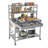 Stainless Steel Table With Shelves And Drawer