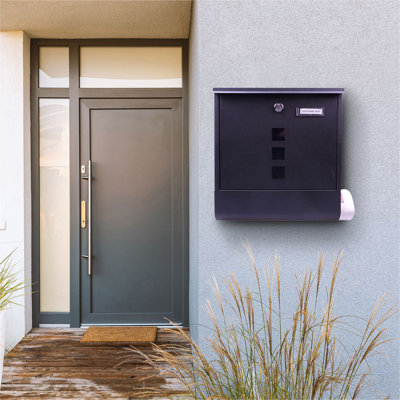Eliphalet Metal Wall Mounted Post Box