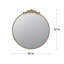 Miroir rond, miroir mural avec cadre en métal pour salle de bain