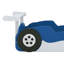 Lit plateforme simple en forme de voiture de course avec tablettes de rangement, cadre de lit de voiture en bois avec roues pour garçons et filles-1383393907