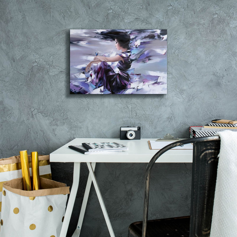 «Waiting» par Alexander Gunin, impression sur toile, H 12 po x l 18 po x P 0,75 po