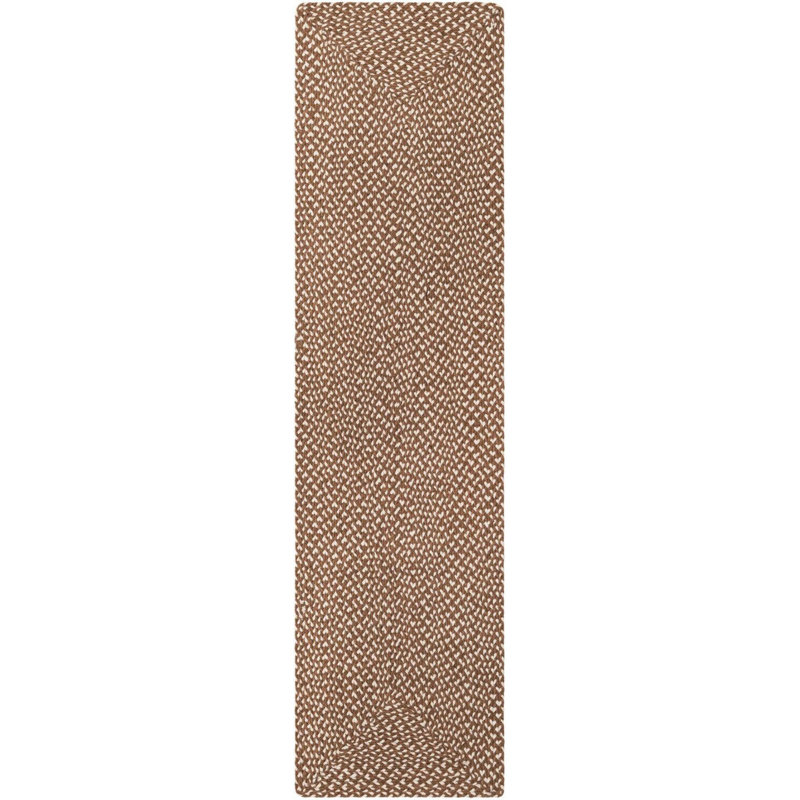 Contemporary Natura Knot Area Rug Light Brown Color, Runner  2' x 8'