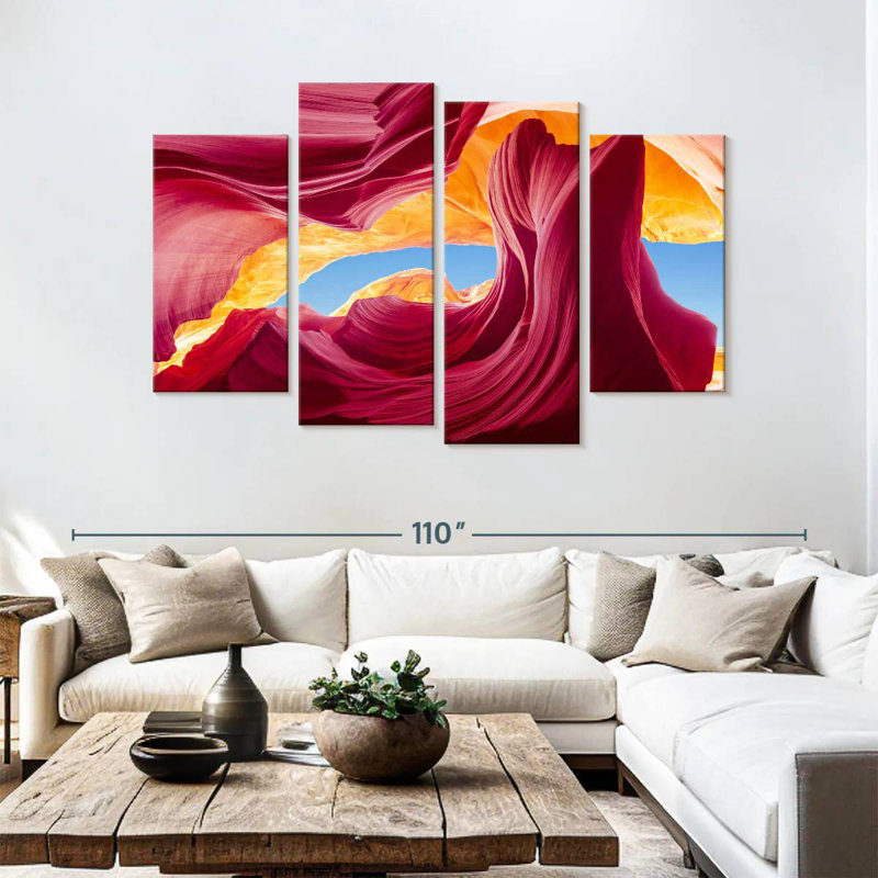 Alvord Abstract Canyon, 54"H x 84"W