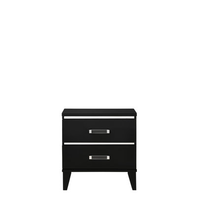 Table de chevet noire avec des solutions de rangement pratiques - Convient à la décoration de la chambre et offre amplement d'espace pour les accessoires personnels