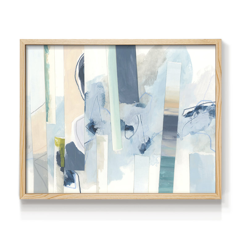 «Liquide Strata II», reproduction encadrée, H 8 po x l 10 po, Naturel