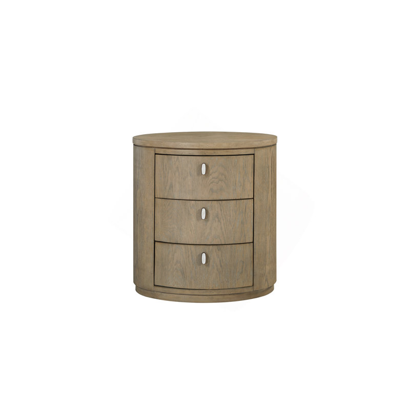 Table de chevet ovale - Caramel