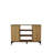 Sleek Console Table, Sapphire Oak & Black, 55.1 x 35.4 x 15.7 inches | 100% Melamine Coated Particle Board, Thickness: 0.7 inches | Durable Plastic Legs | Modern Design for Living Room & Entryway, Stylish & Functional-108399012