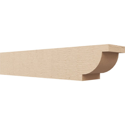 Queue de chevron en faux bois de cèdre Timberthane, l 6 po x H 6 po x L 32 po, brun clair