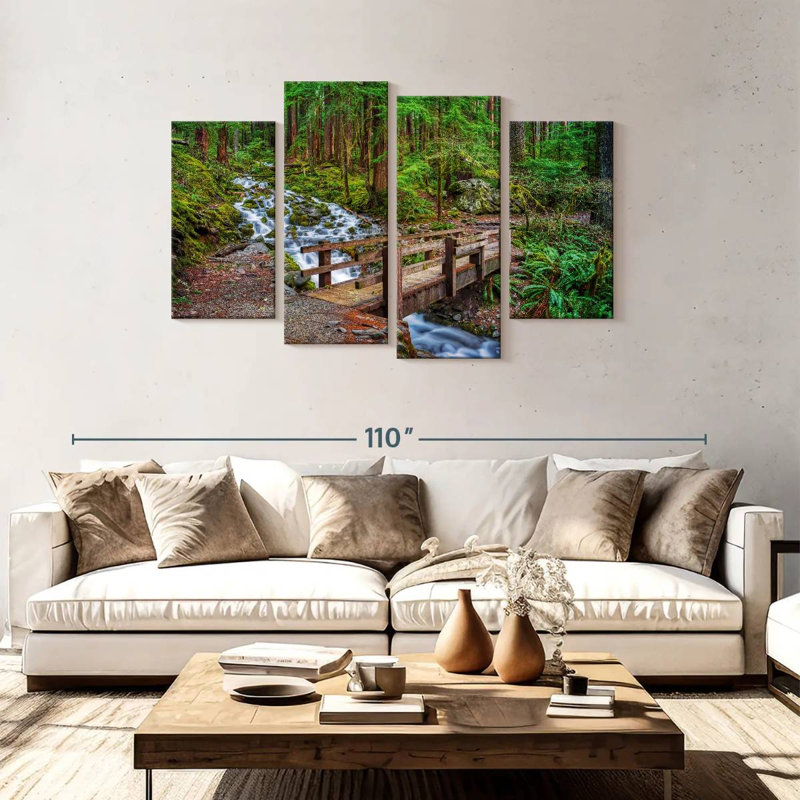 Alvord Old Olympic Forest Bridge, 48"H x 75"W
