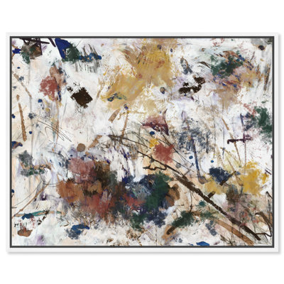 Elegant Bold Paint Splatters - Graphic Art on Canvas