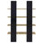 Mystrene Black And Walnut 4-Shelf Bookcase