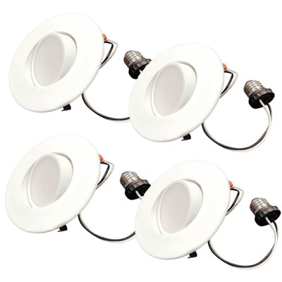 5.5'' 9 Watt Dimmable Air-Tight IC Rated LED Retrofit Recessed Lighting Kit