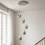 Lustre long avec escalier 5 lumières DEL