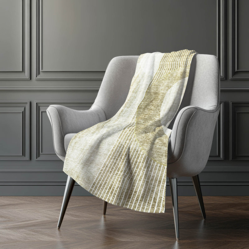 Jeté Sherpa ASB676 moderne lavable à la machine Addison, Taupe