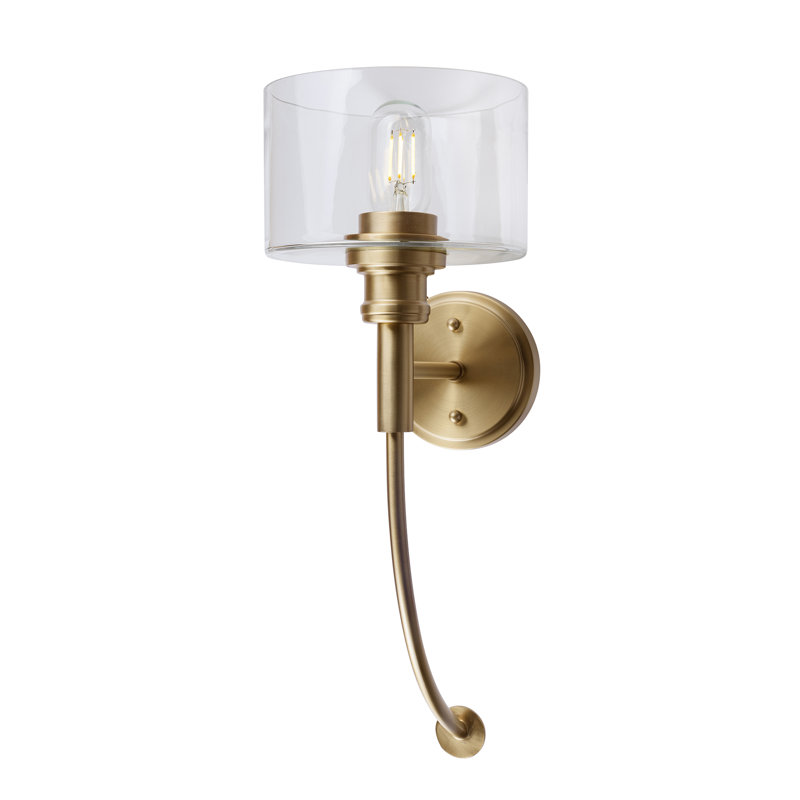 Romo Steel Armed Sconce, Gold