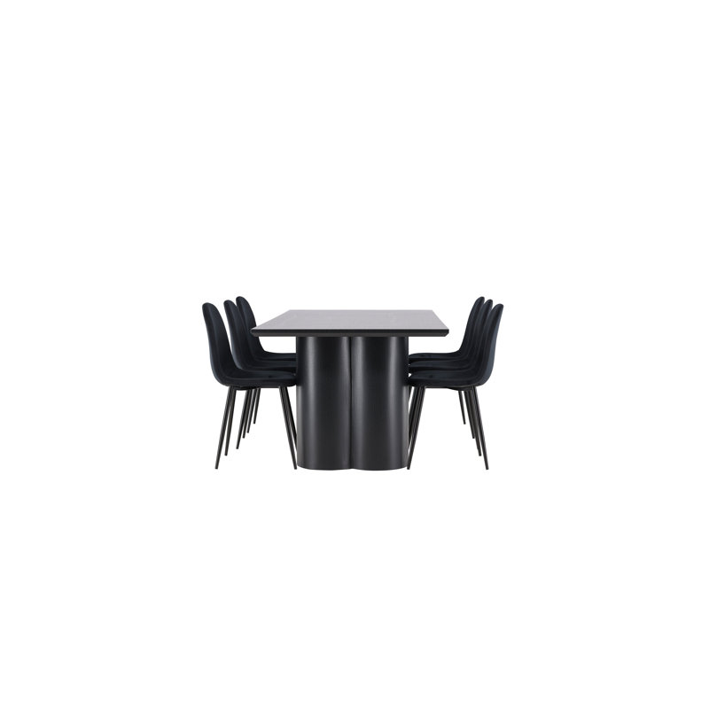 Nobuyoshi 6 - Person Dining Set