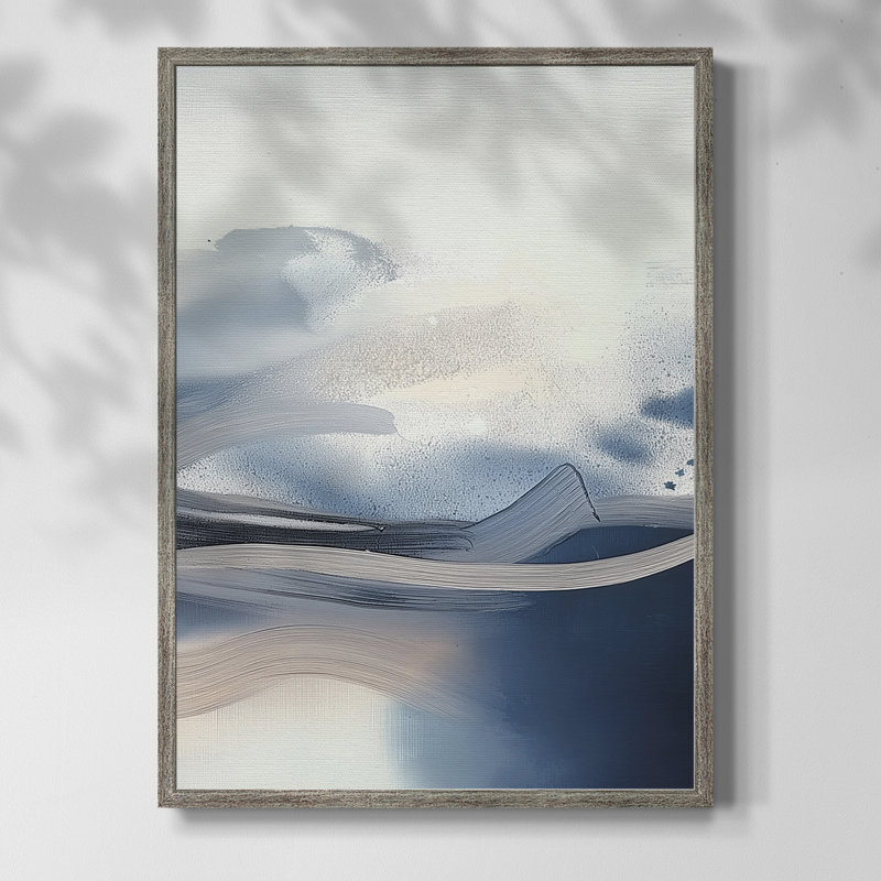 ABSTRACT Series DCCCLXIV, reproduction encadrée - bois massif, H 11 po x l 9 po