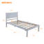 Lit simple en bois massif-2062575142